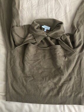 &other stories Size Extra Large (XL) Pullover Sweater with Tie Neck Detail